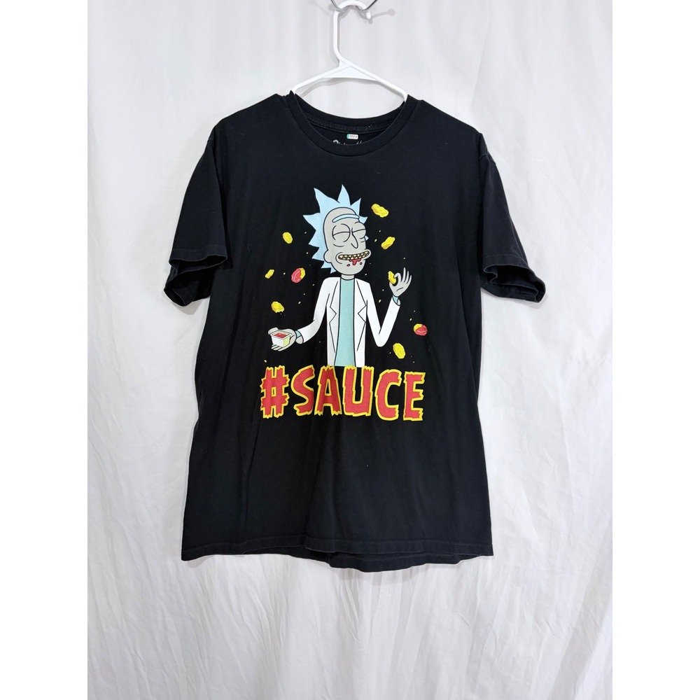 Rick and Morty #Sauce Graphic‎ T Shirt Adult Swim Cartoon Network Mens L
